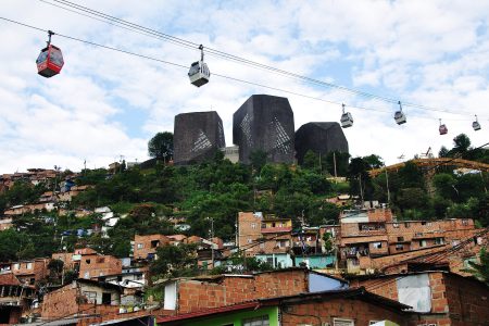 Cabinas del Metrocable en Medellín