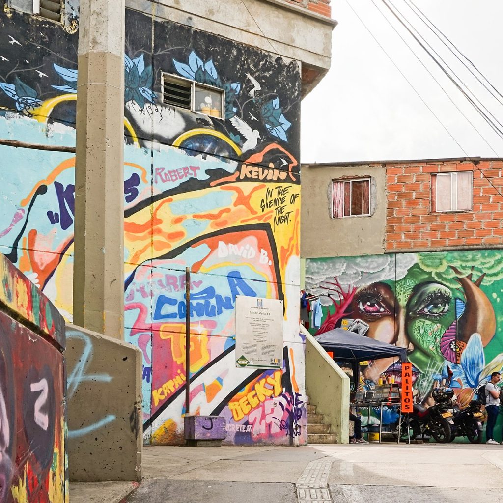 Graffiti en la Comuna 13 de Medellín